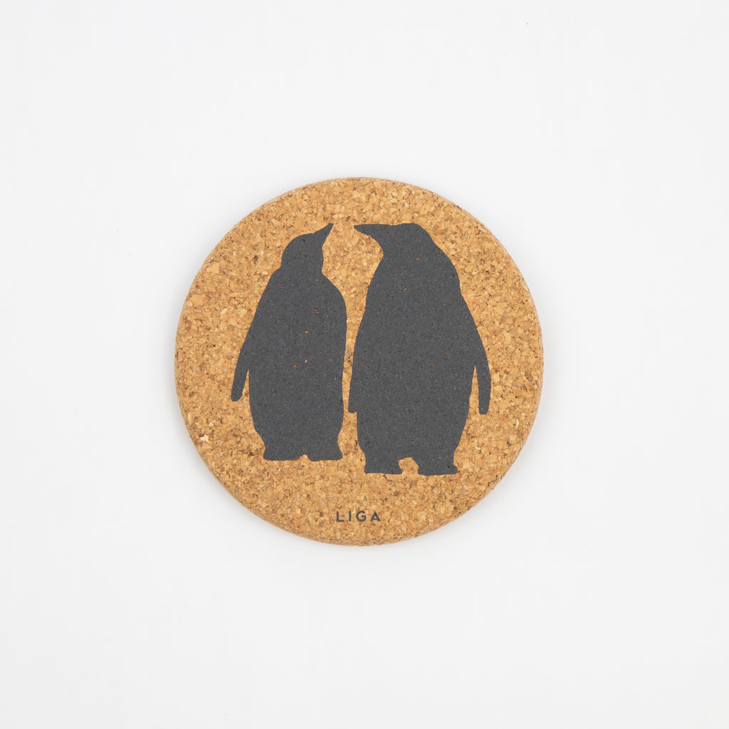 Cork Coaster Penguins