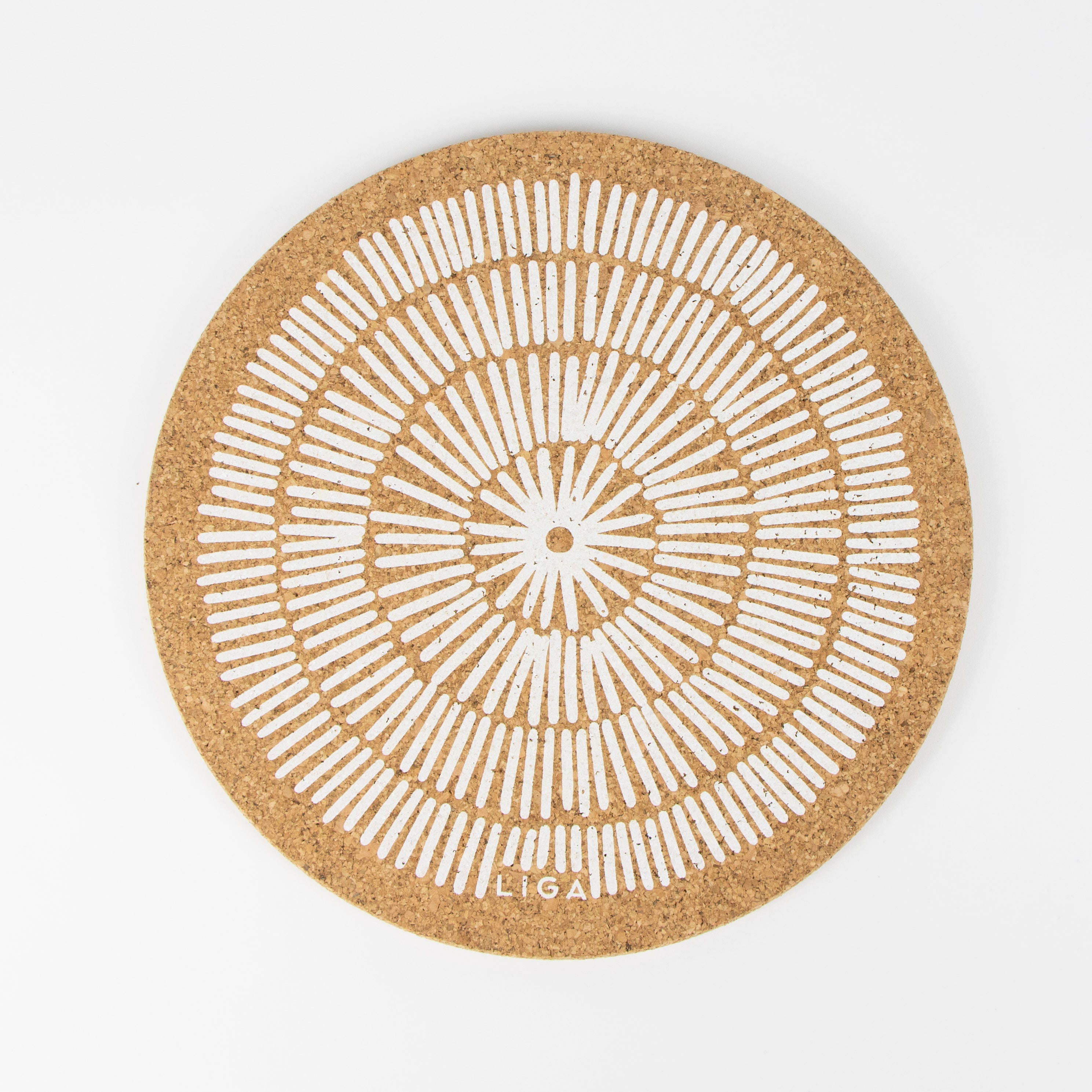 Cork Coaster Sandy Lines
