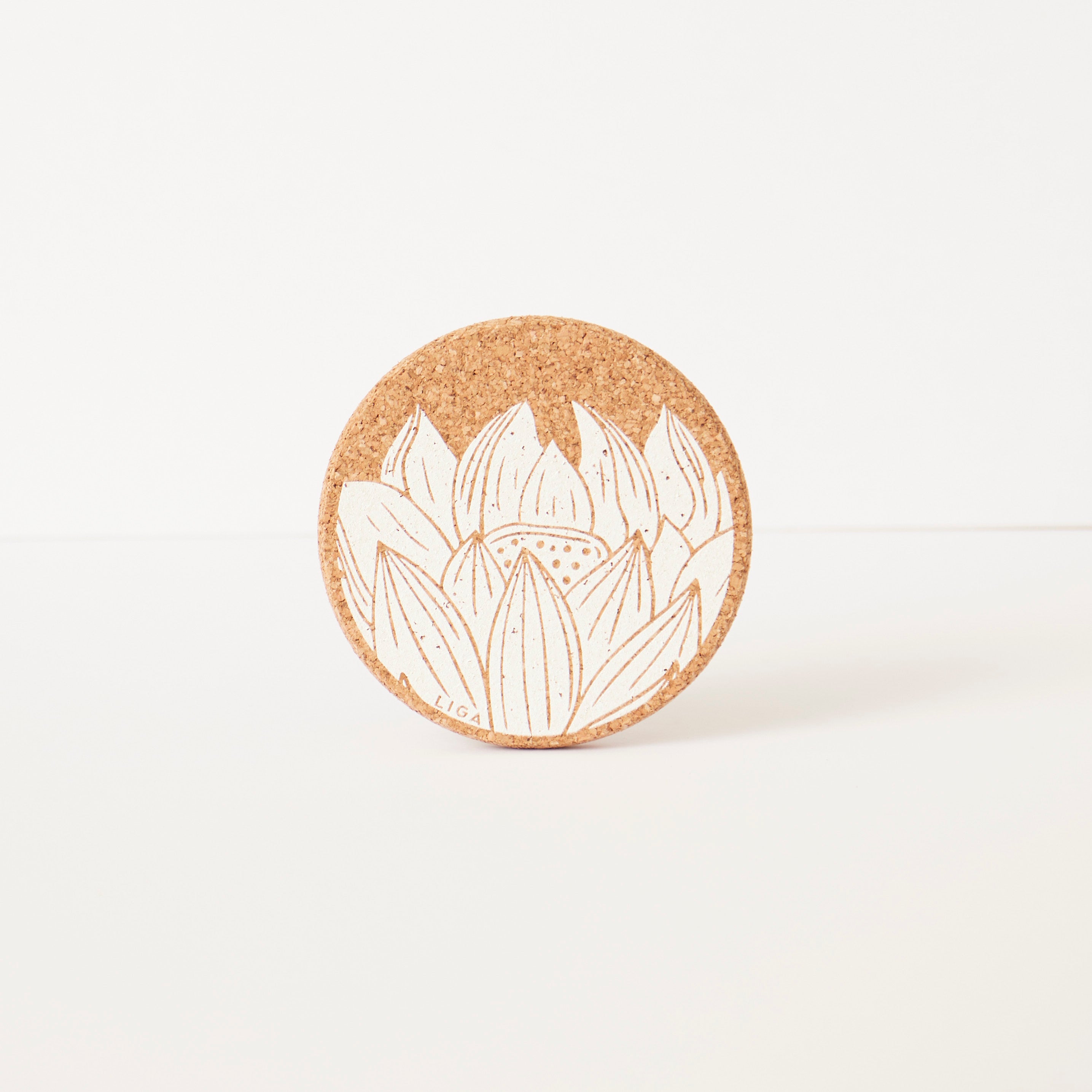 Cork Coaster Lotus