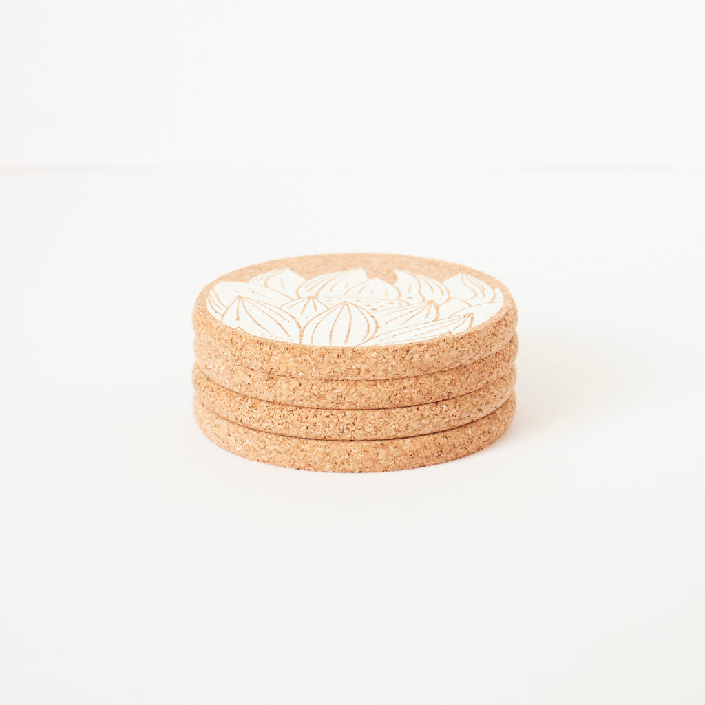 Cork Coaster Lotus