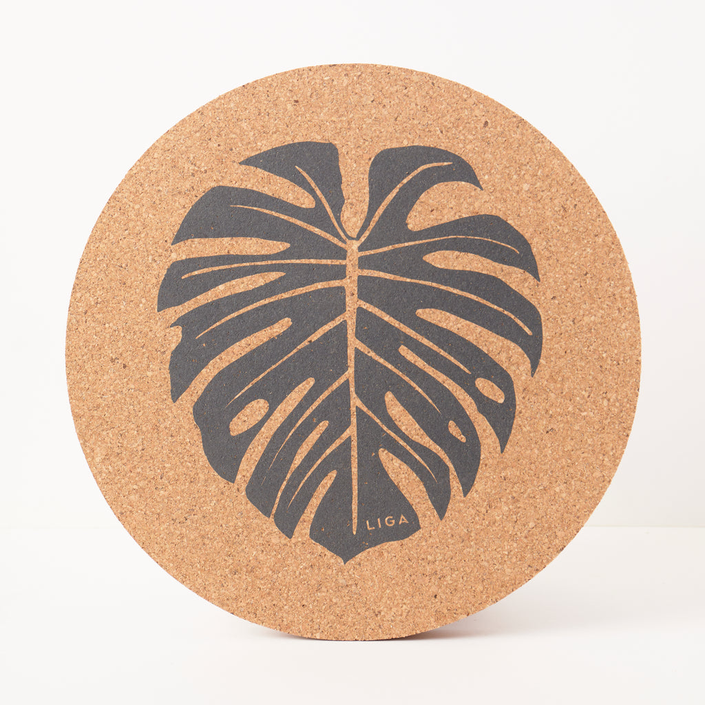 Cork Max Placemats - Monstera