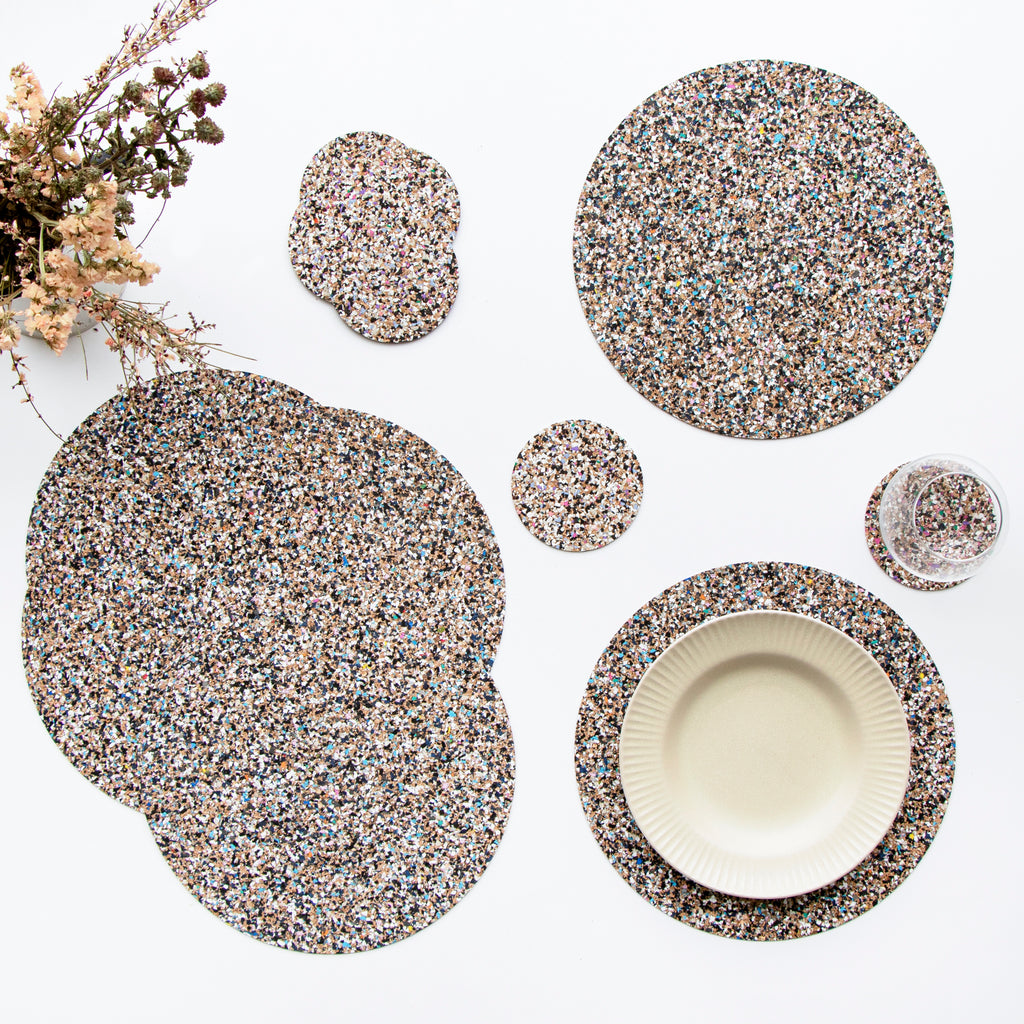 Beach Clean Placemat & Coaster S/6 | Round