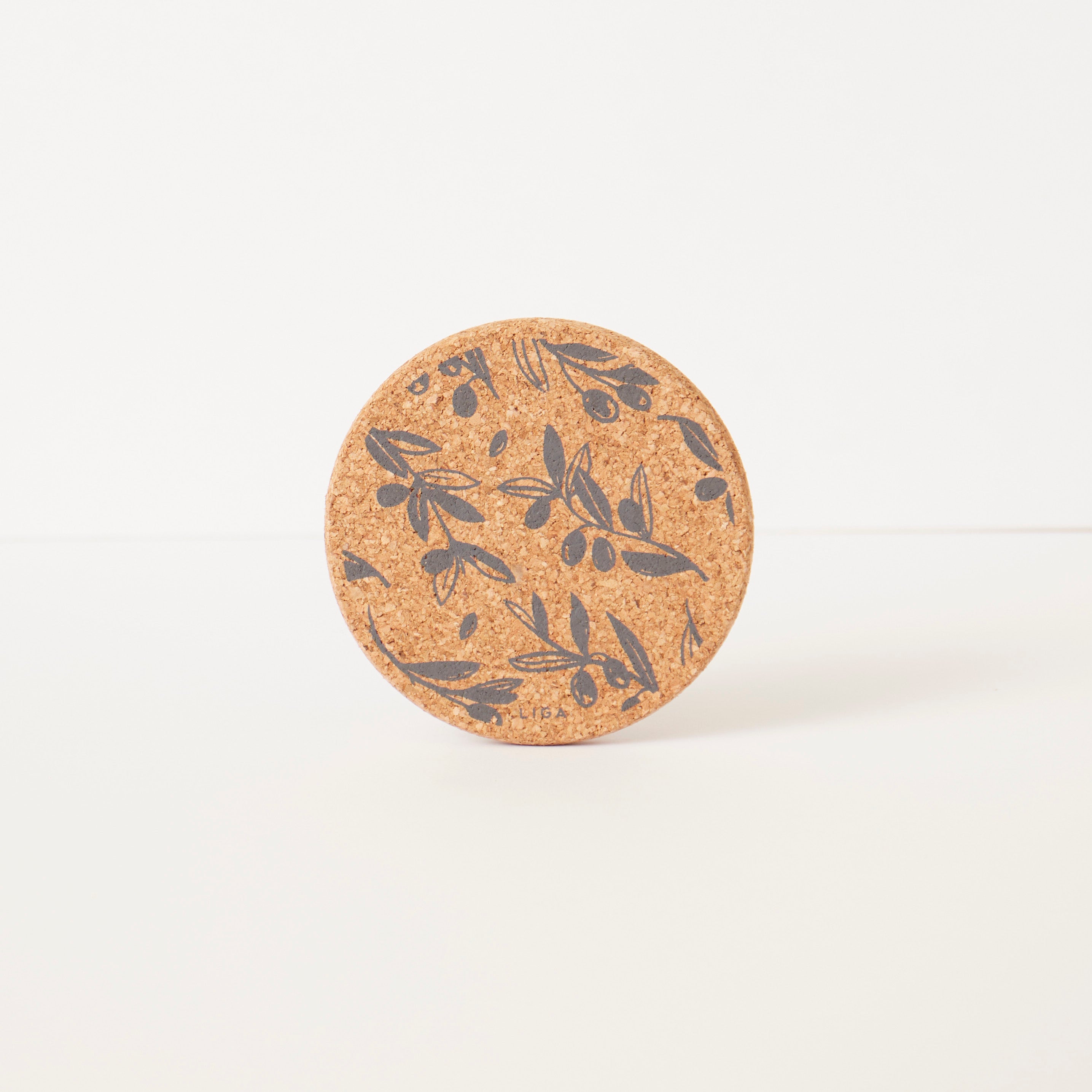 Cork Coaster Olive & Pip