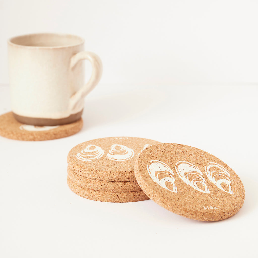 Cork Coaster Oyster