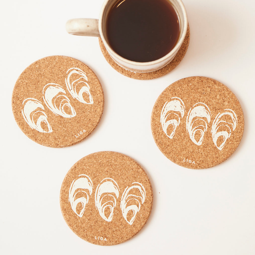 Cork Coaster Oyster