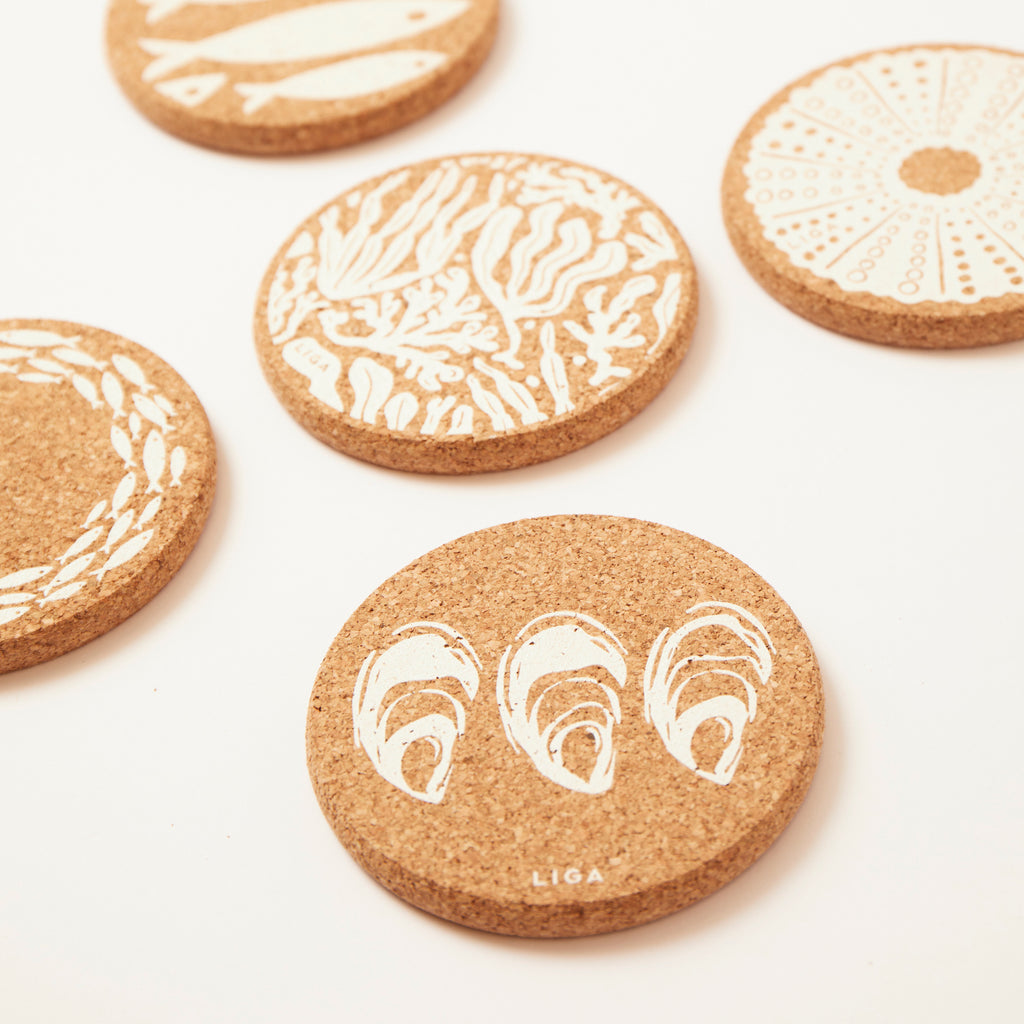 Cork Coaster Oyster