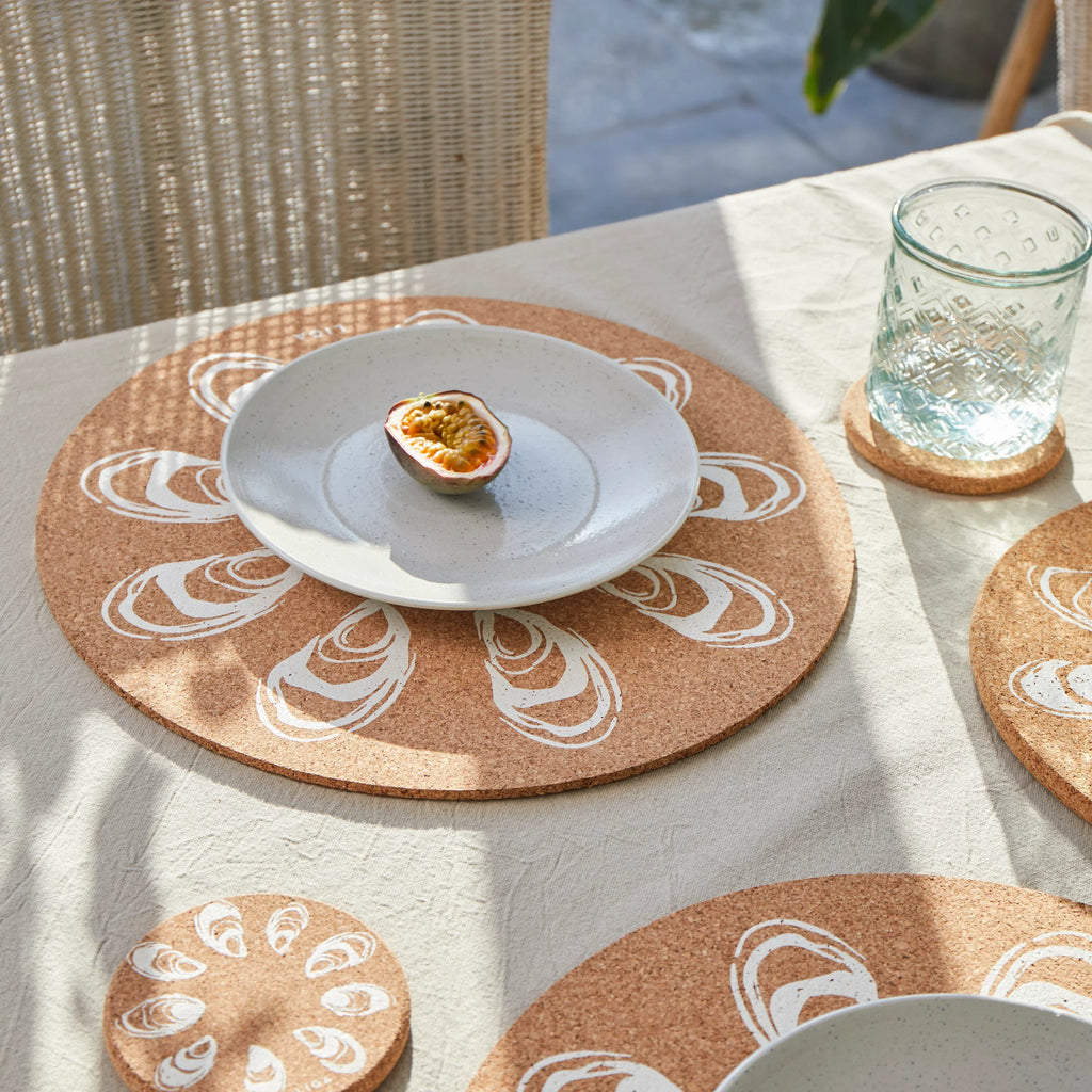 Cork Max Placemats | Oyster | 3 Sets for 2