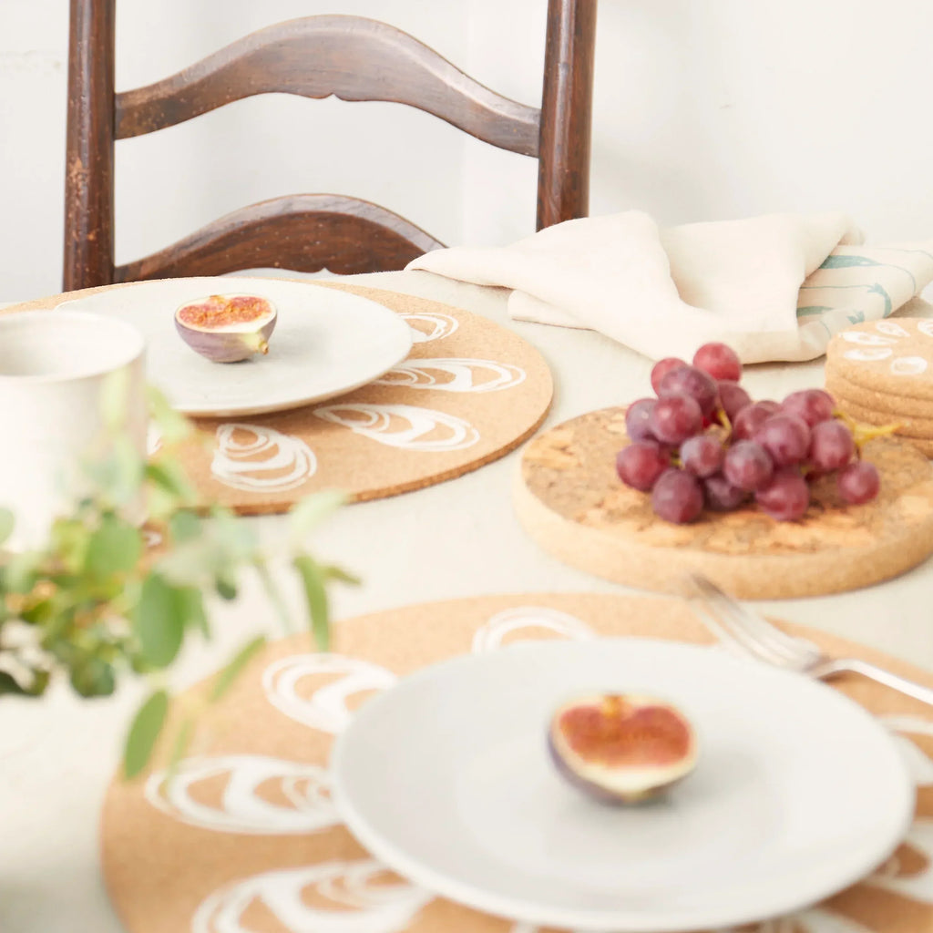 Cork Max Placemats | Oyster | 3 Sets for 2
