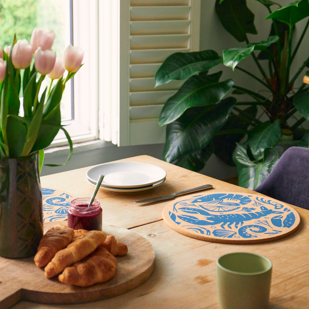 Cork Placemat - Seafood Platter
