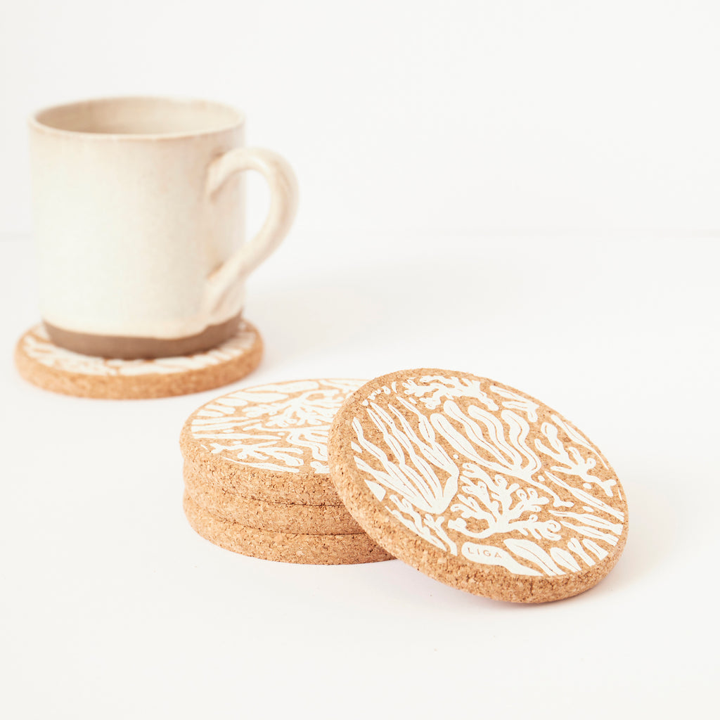 Cork Coaster Seaweed