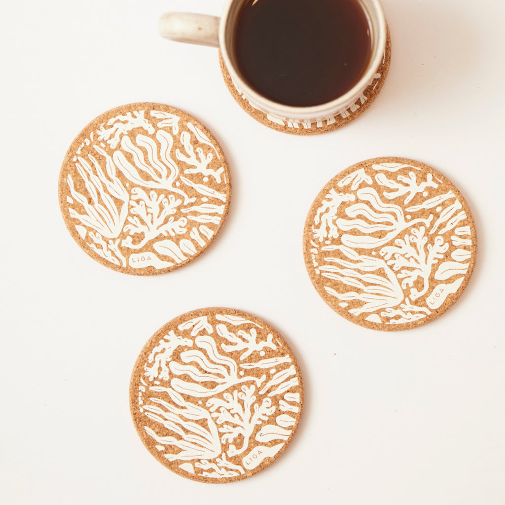 Cork Coaster Seaweed