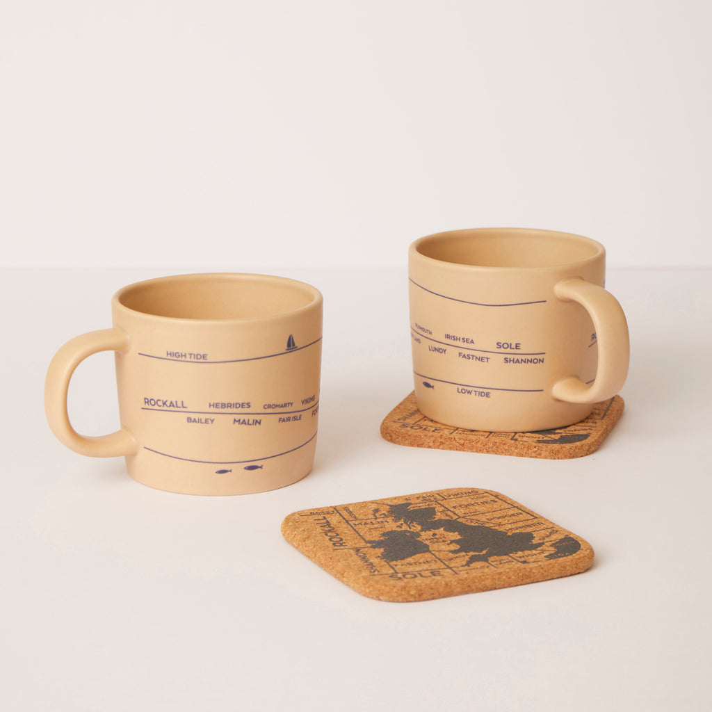 Shipping Forecast Mugs and Coasters Bundle