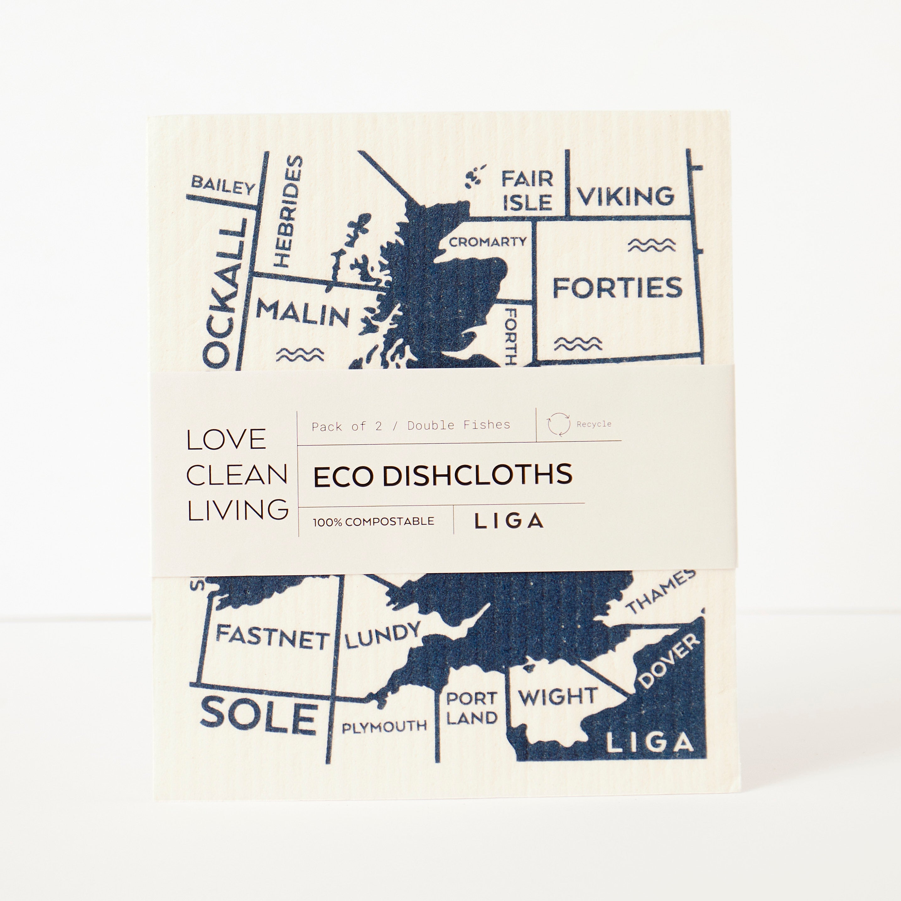 Shipping Forecast | Cork and Tile Trivet, Tea Towel and Dishcloths