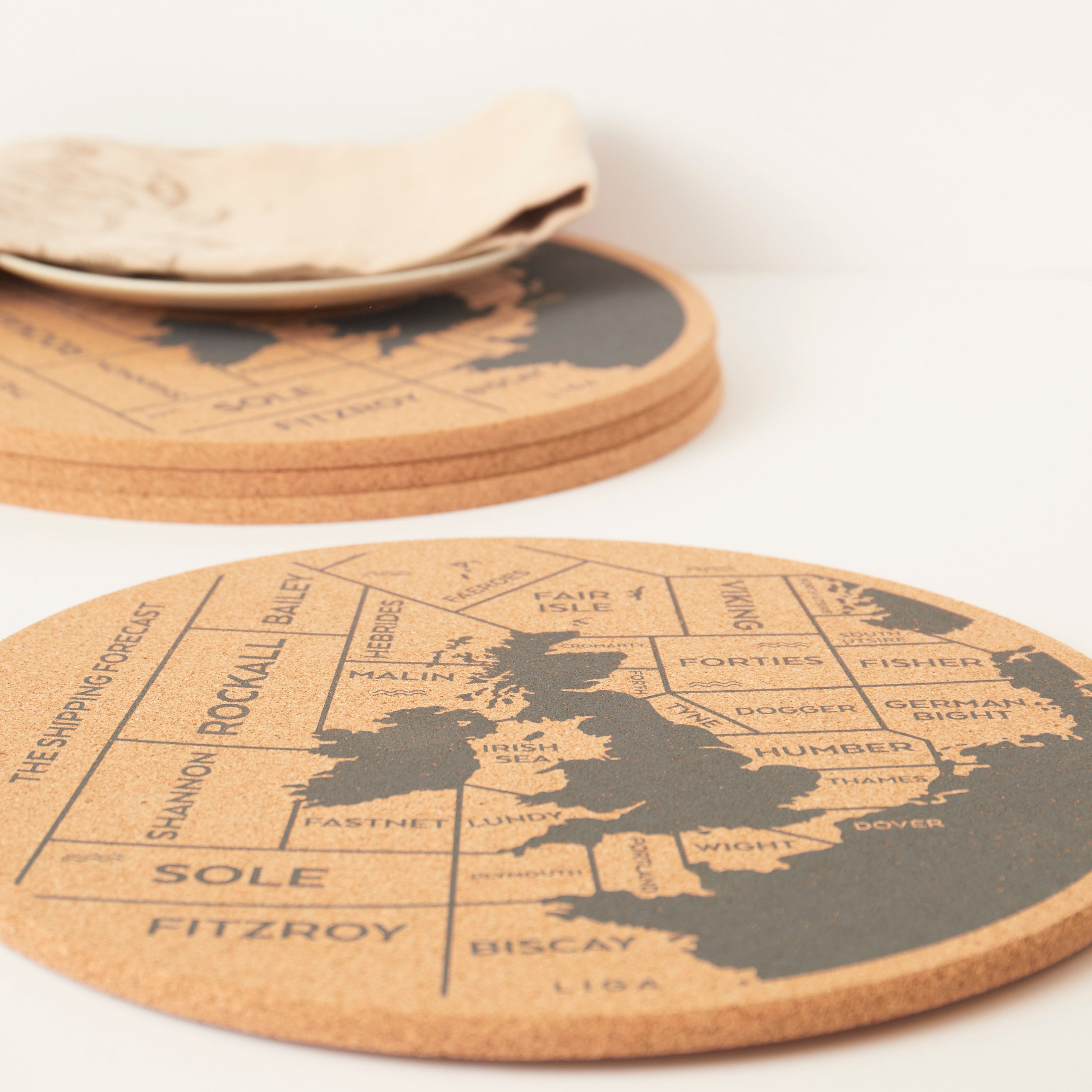 Cork Placemat - Shipping Forecast