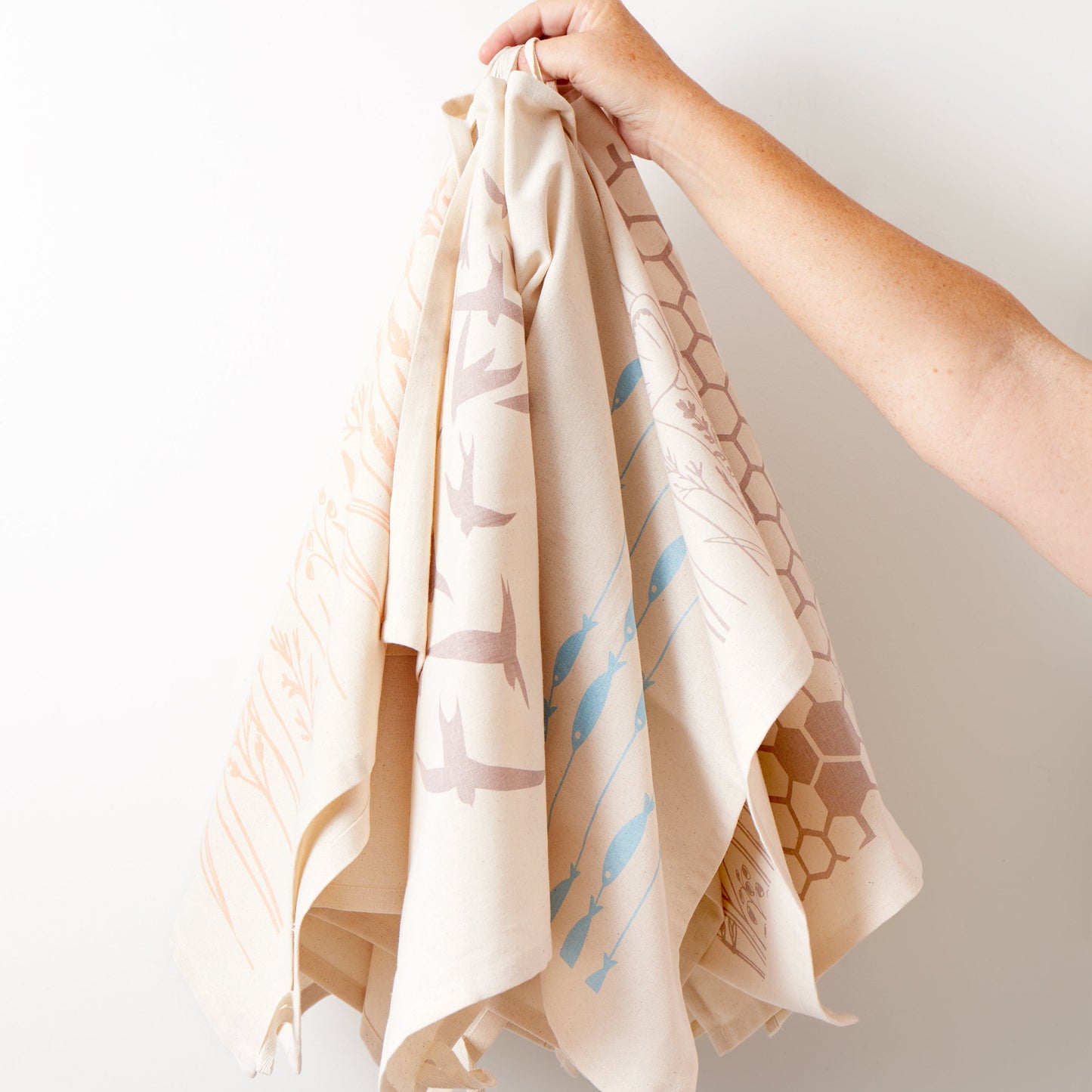 Organic Tea Towels | Fish On A Line