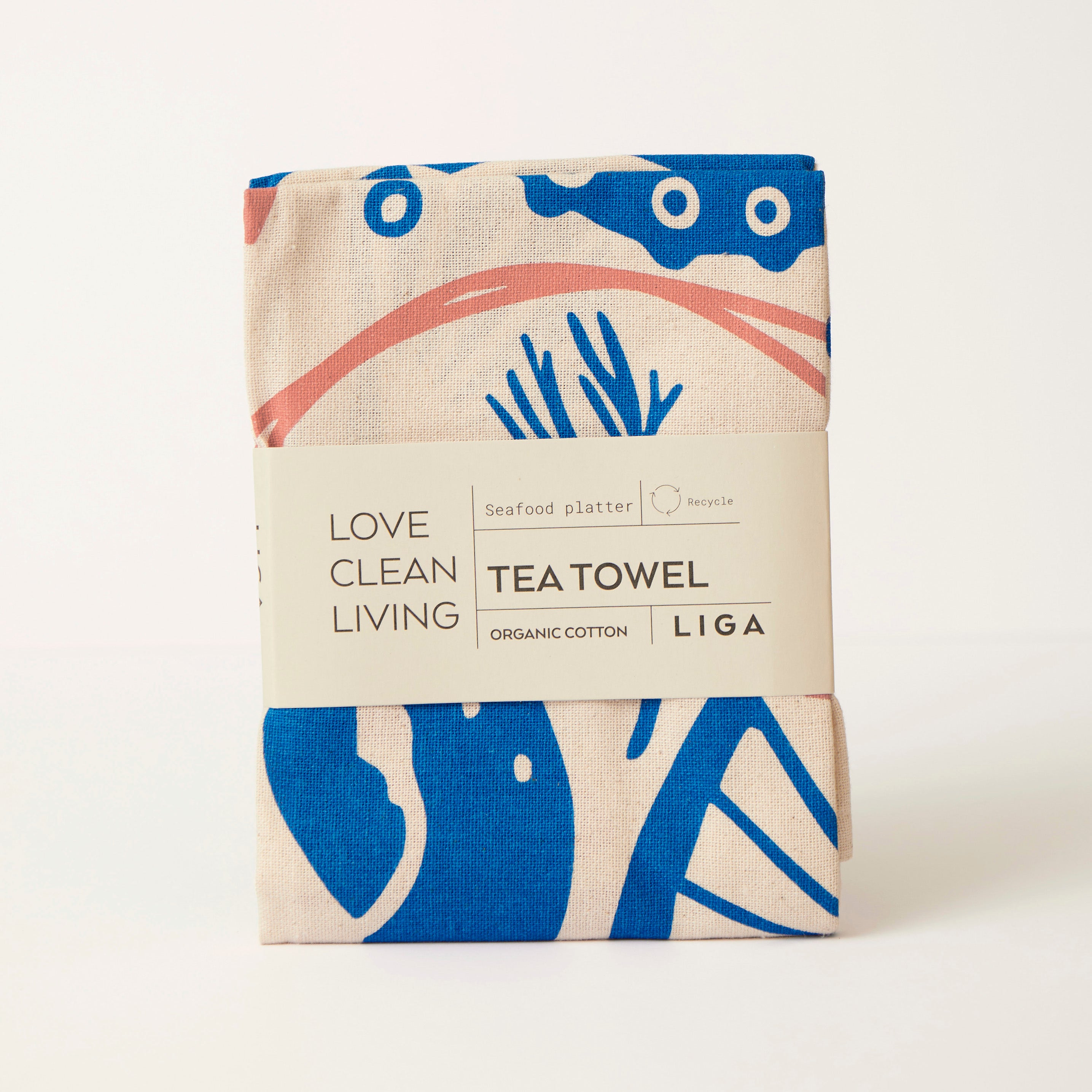 Seafood Platter | Cork and Tile Trivet, Tea Towel and Dishcloths