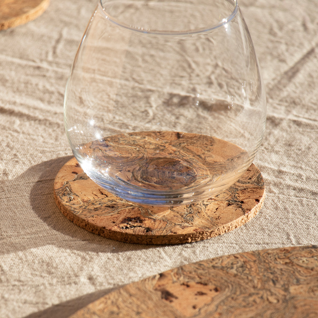 Natural Cork Coasters | Round