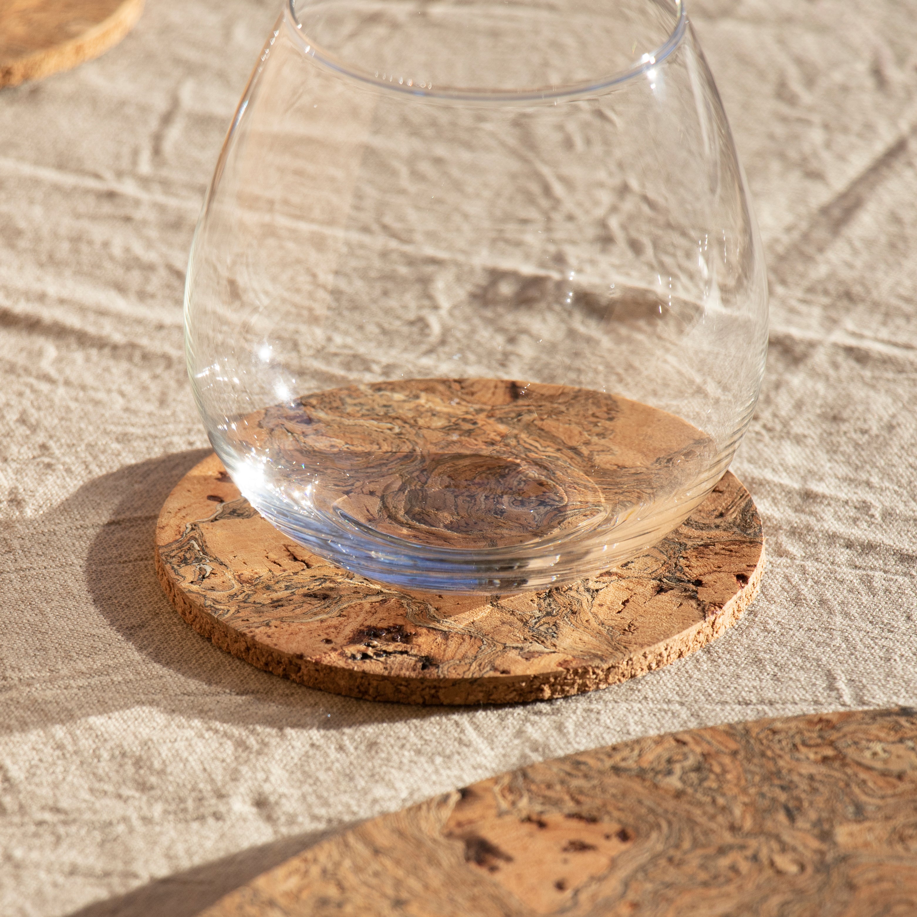 Natural Cork Coasters | Round