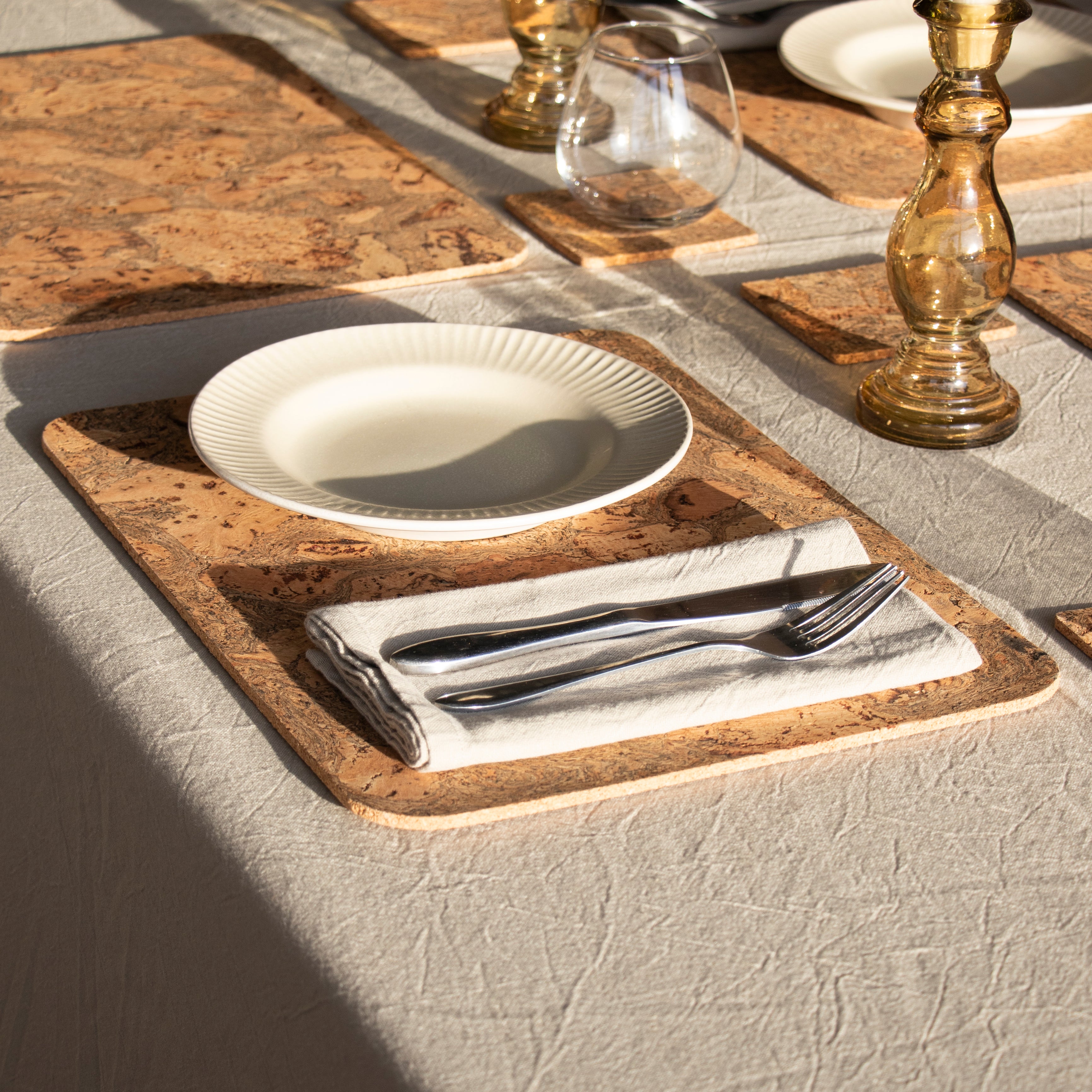 Natural Cork Placemats | Rectangle