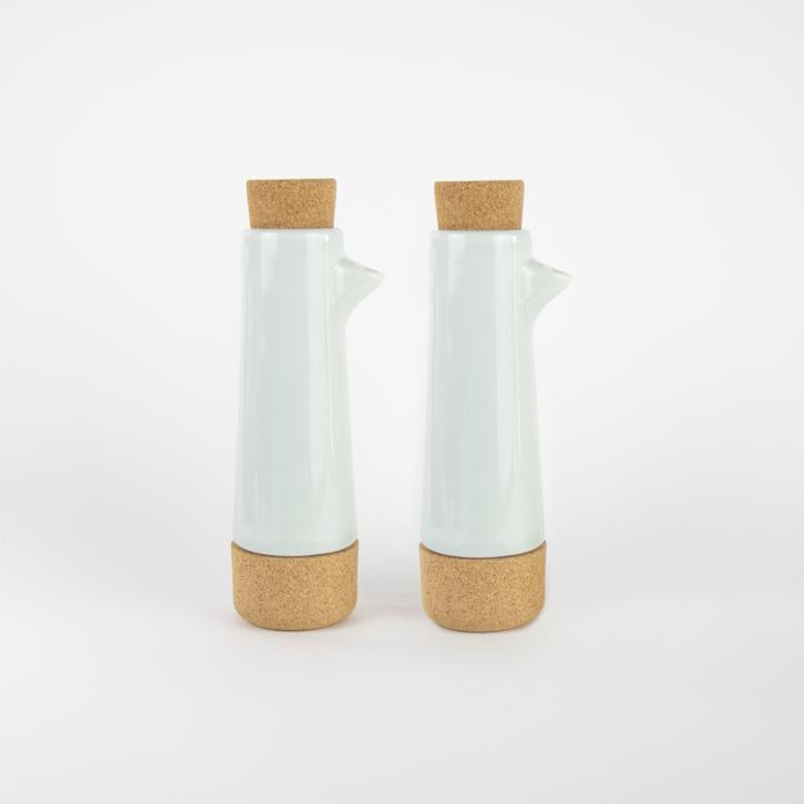 Oil and Vinegar Dispenser Gift Set | Aqua