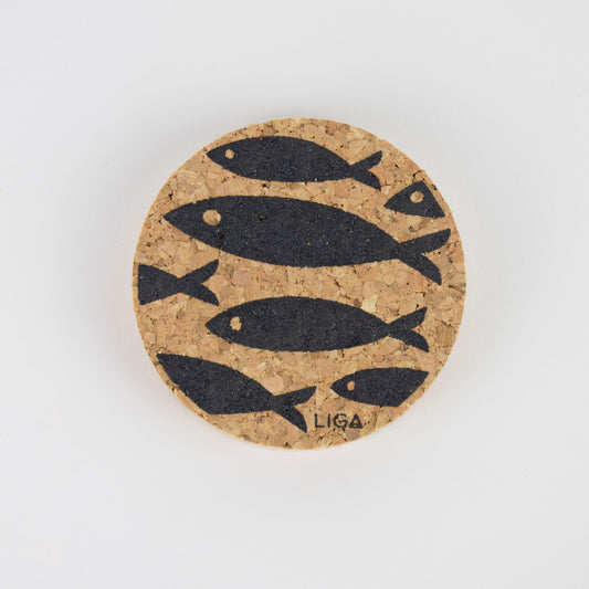 Round Organic Magnet | Fish