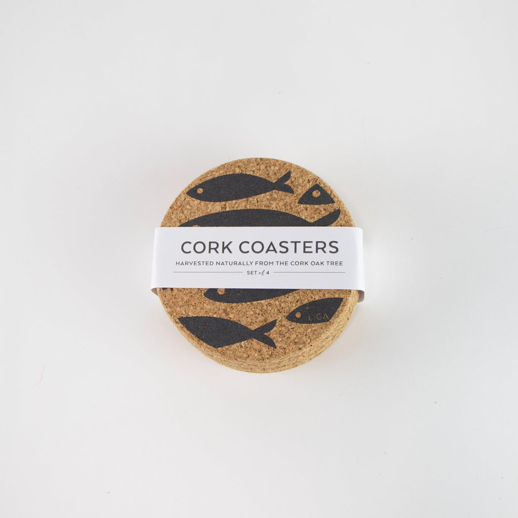 Cork Mats | Fish Grey