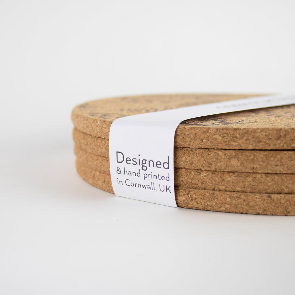 Cork Mats | Pinecones Grey