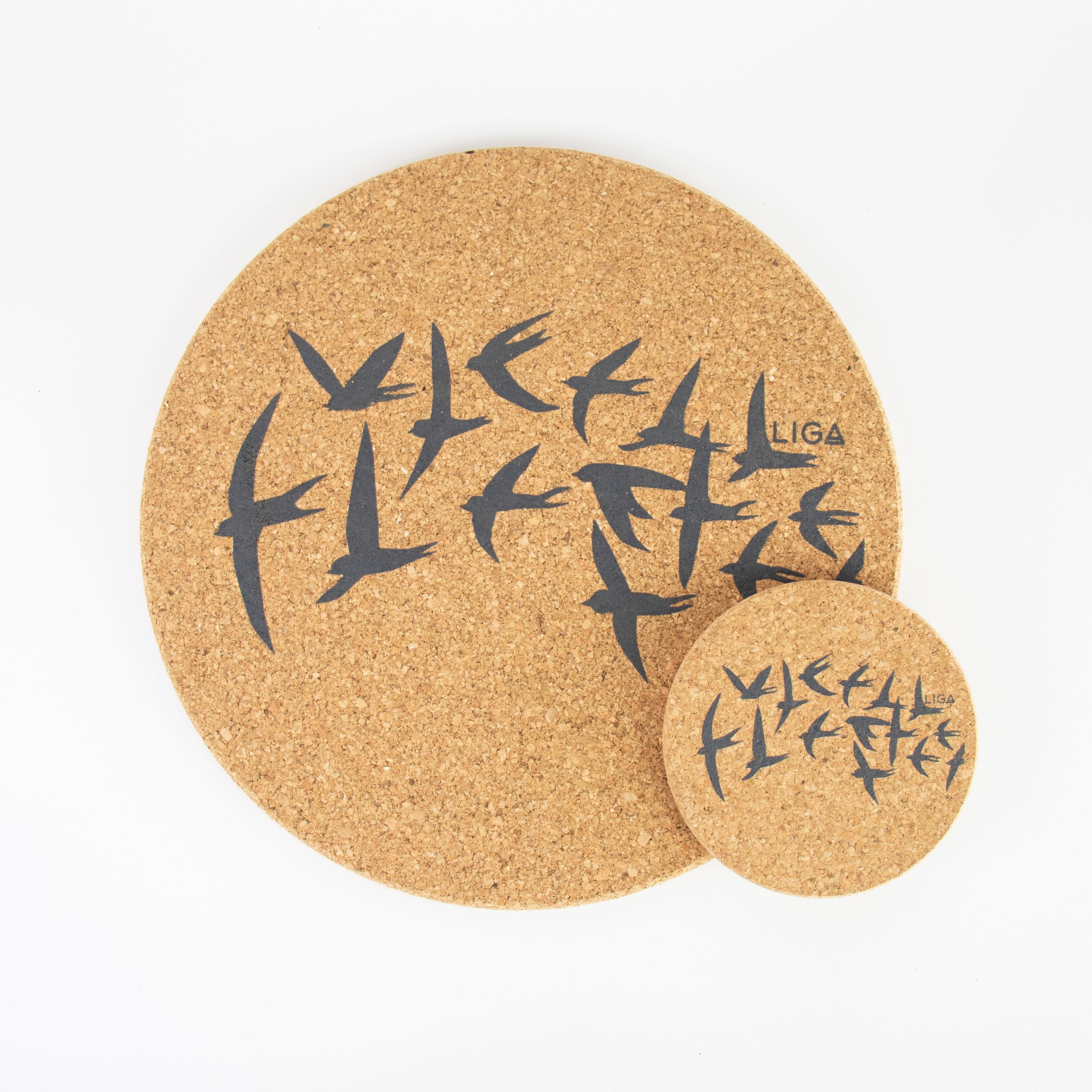 Cork Mats | Swallows Grey