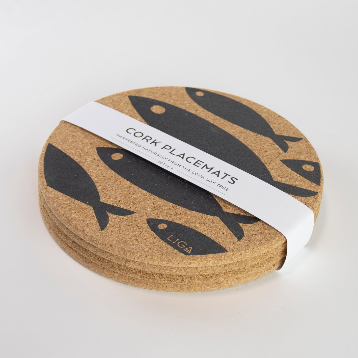 Cork Mats | Fish Grey