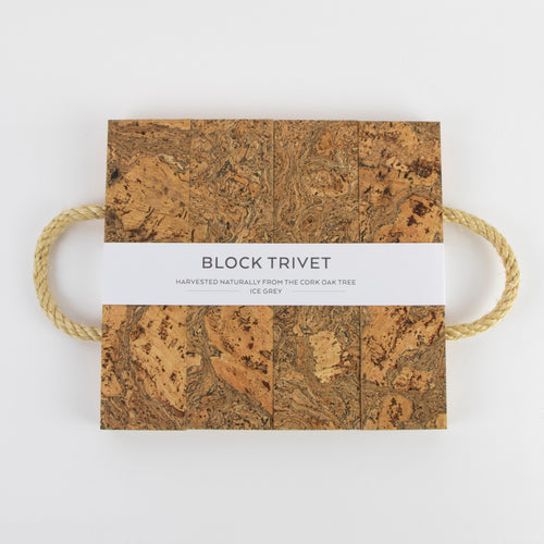 Natural Cork Block Trivet