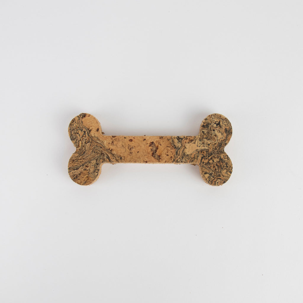 Natural Cork Dog Bone Magnet