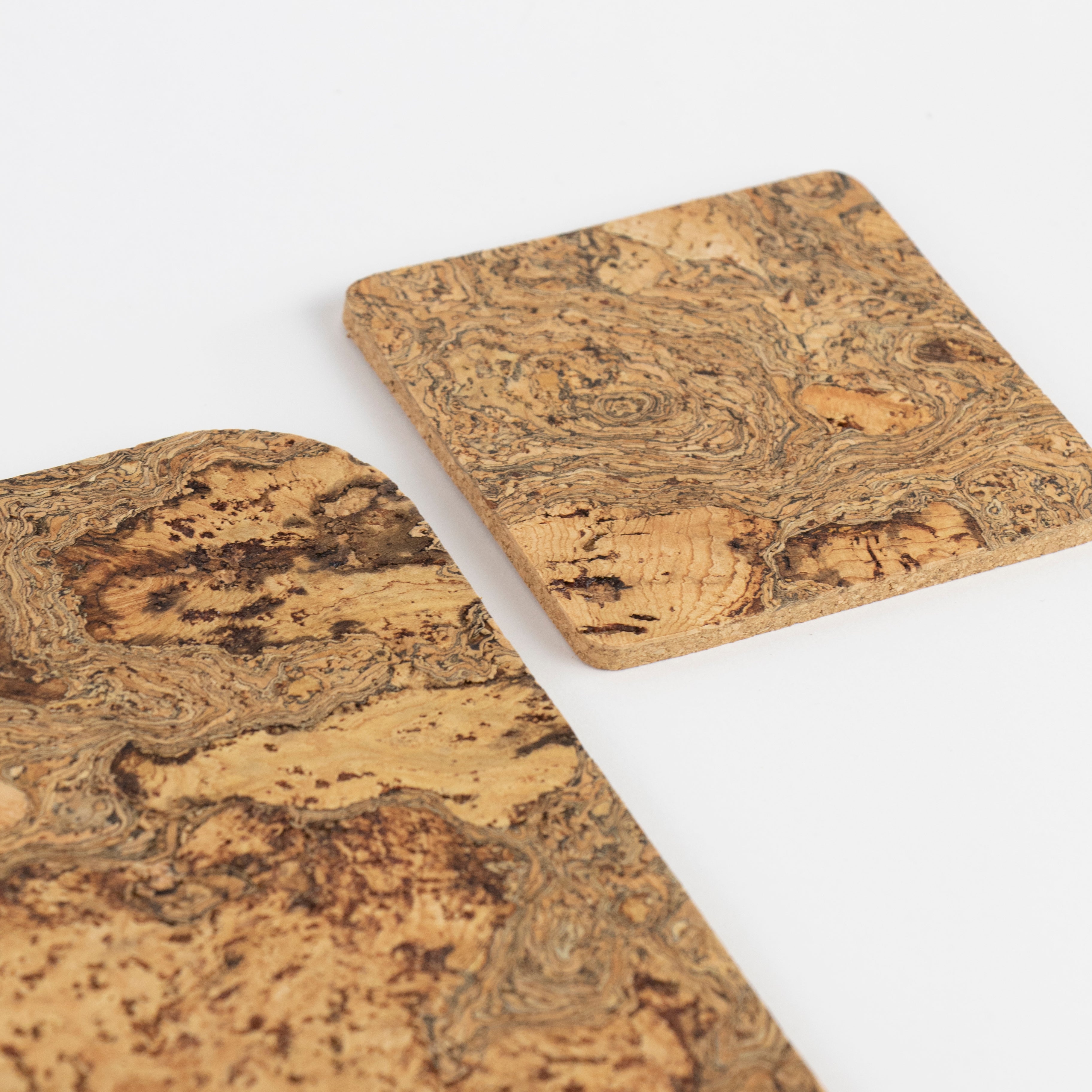 Natural Coaster Set | Square