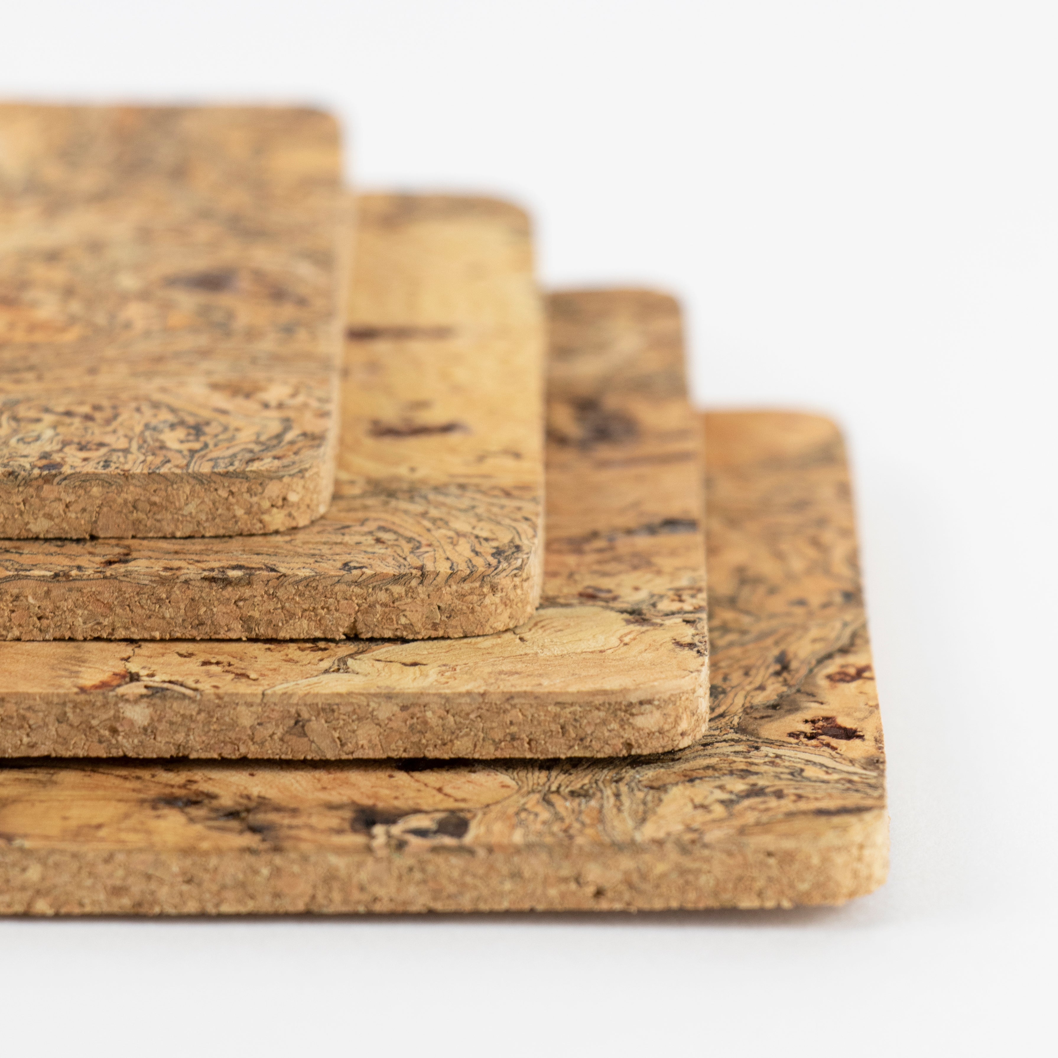 Natural Coaster Set | Square