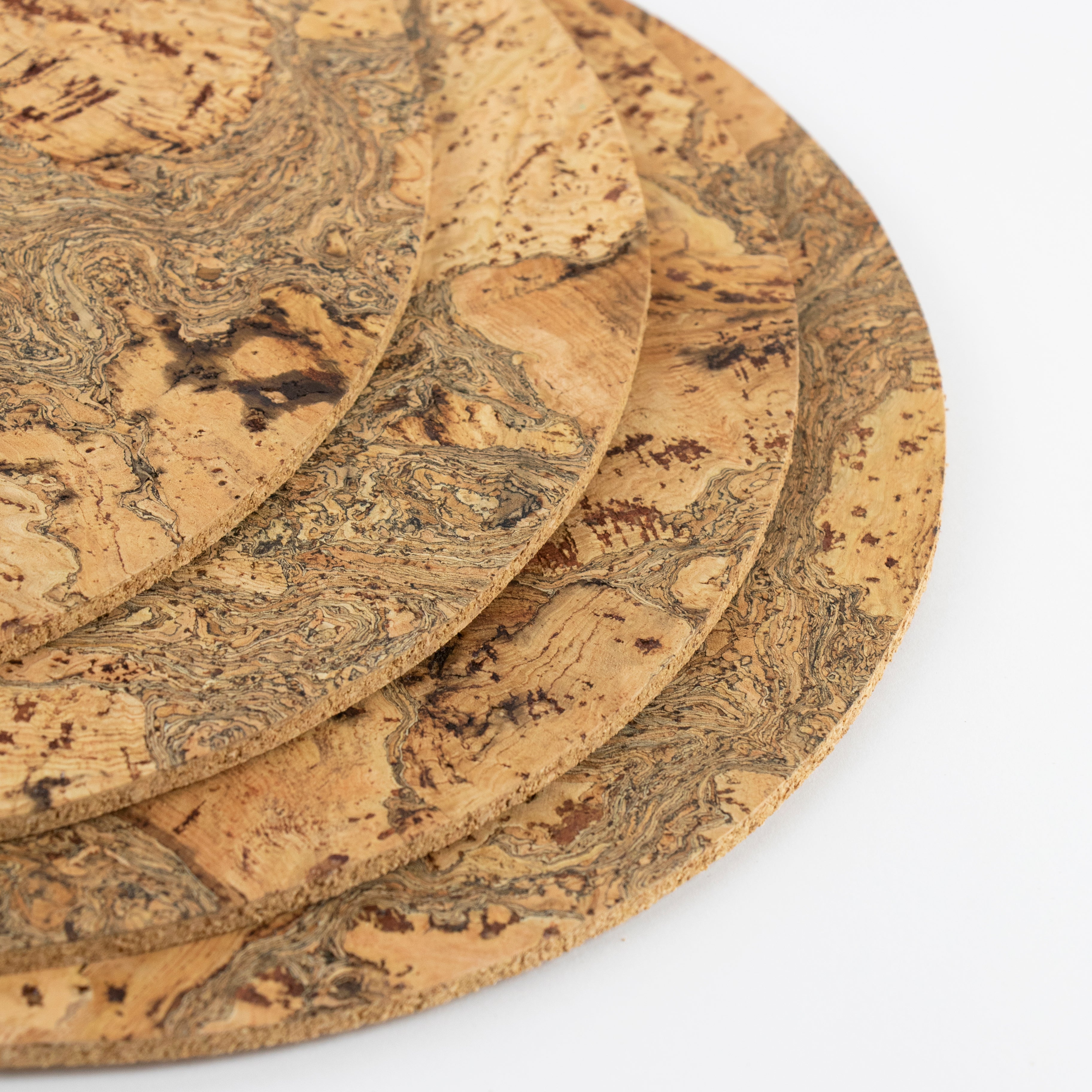 Natural Cork Placemats | Round