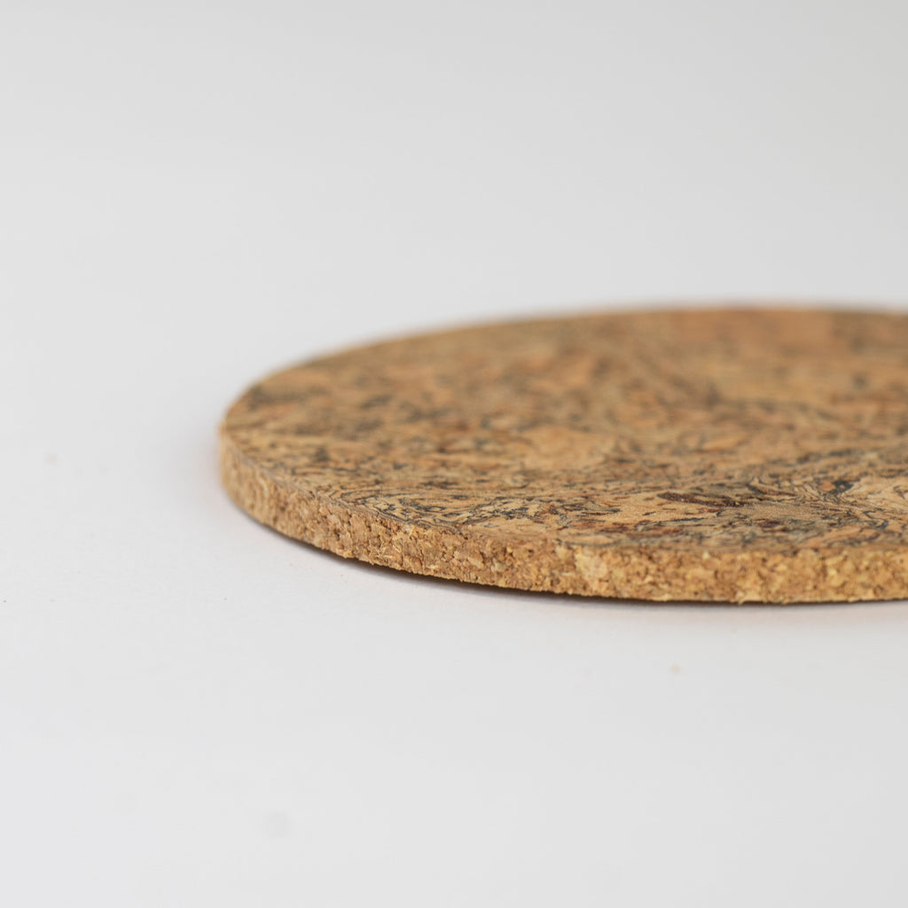 Natural Cork Coasters | Round