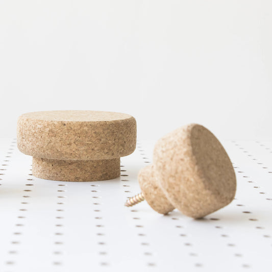 Sustainable Round Cork Knobs/ Hooks