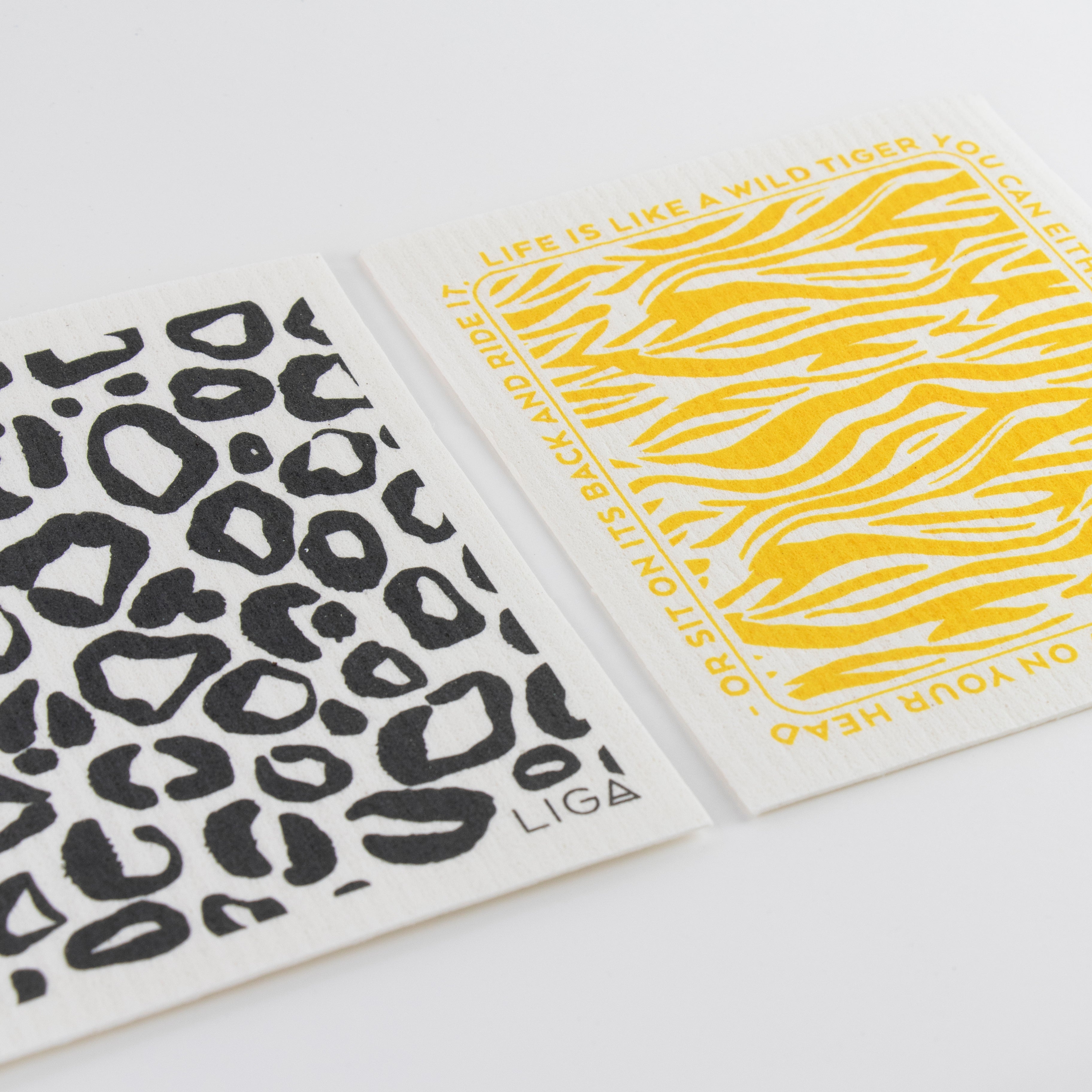 Eco Dishcloths | Leopard + Wild Tiger