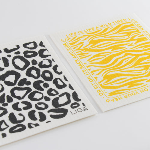 Eco Dishcloths | Leopard + Wild Tiger