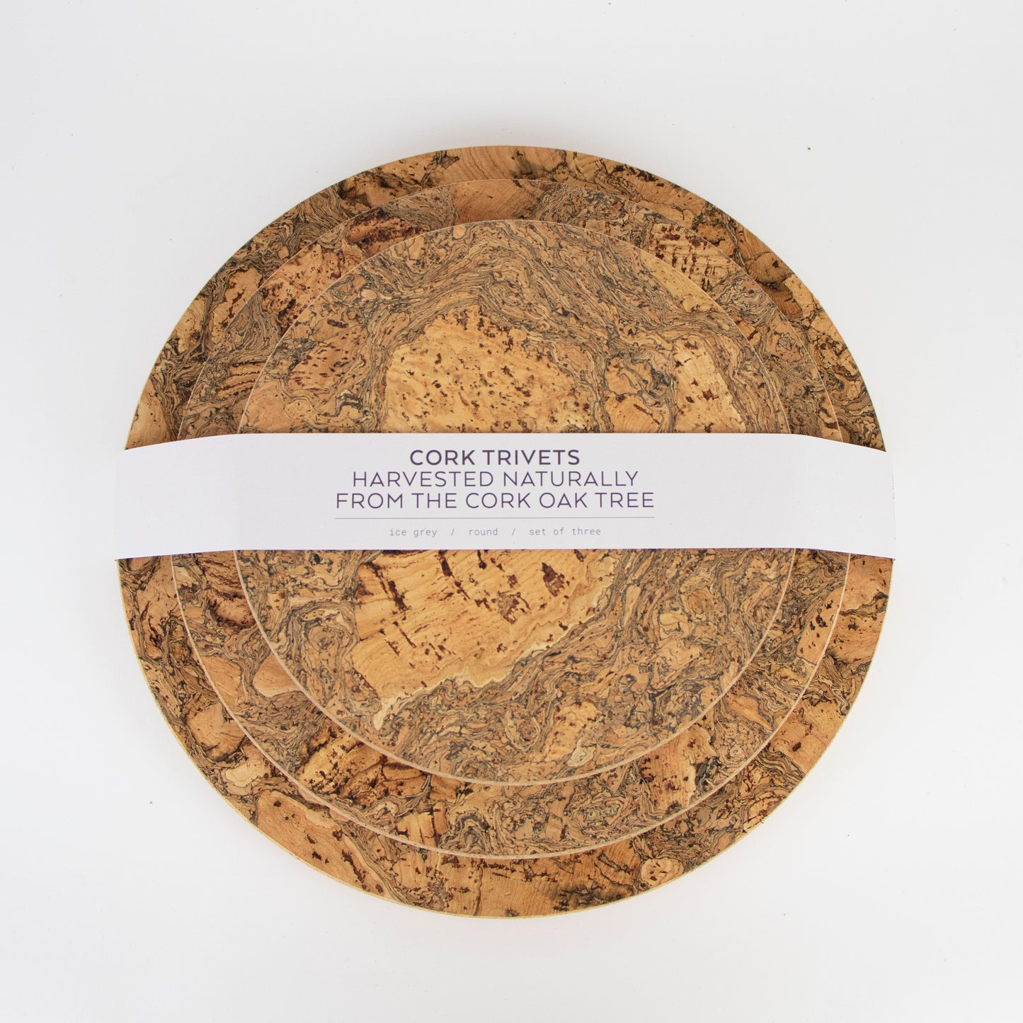 Natural Cork trivet | Set of 3