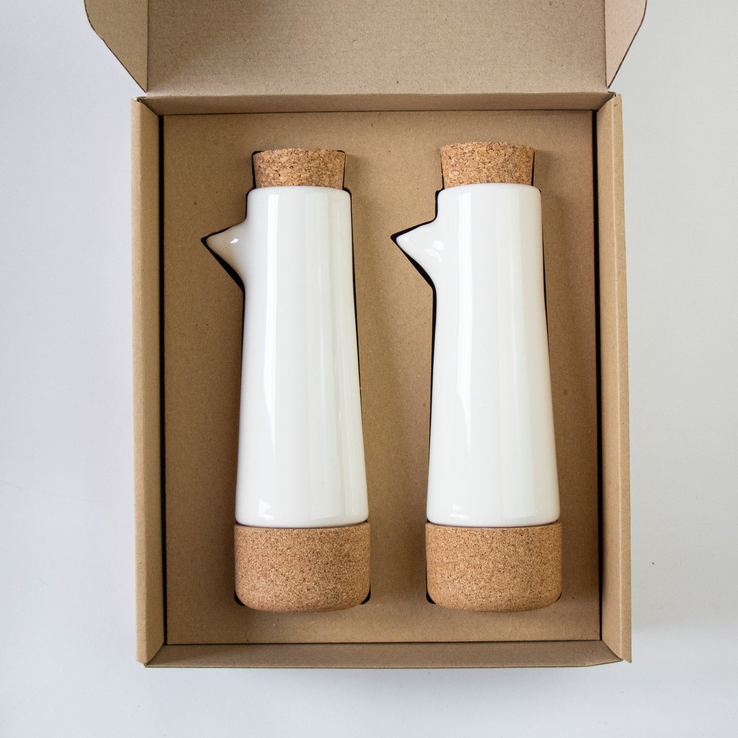 Oil and Vinegar Dispenser Gift Set | Cream