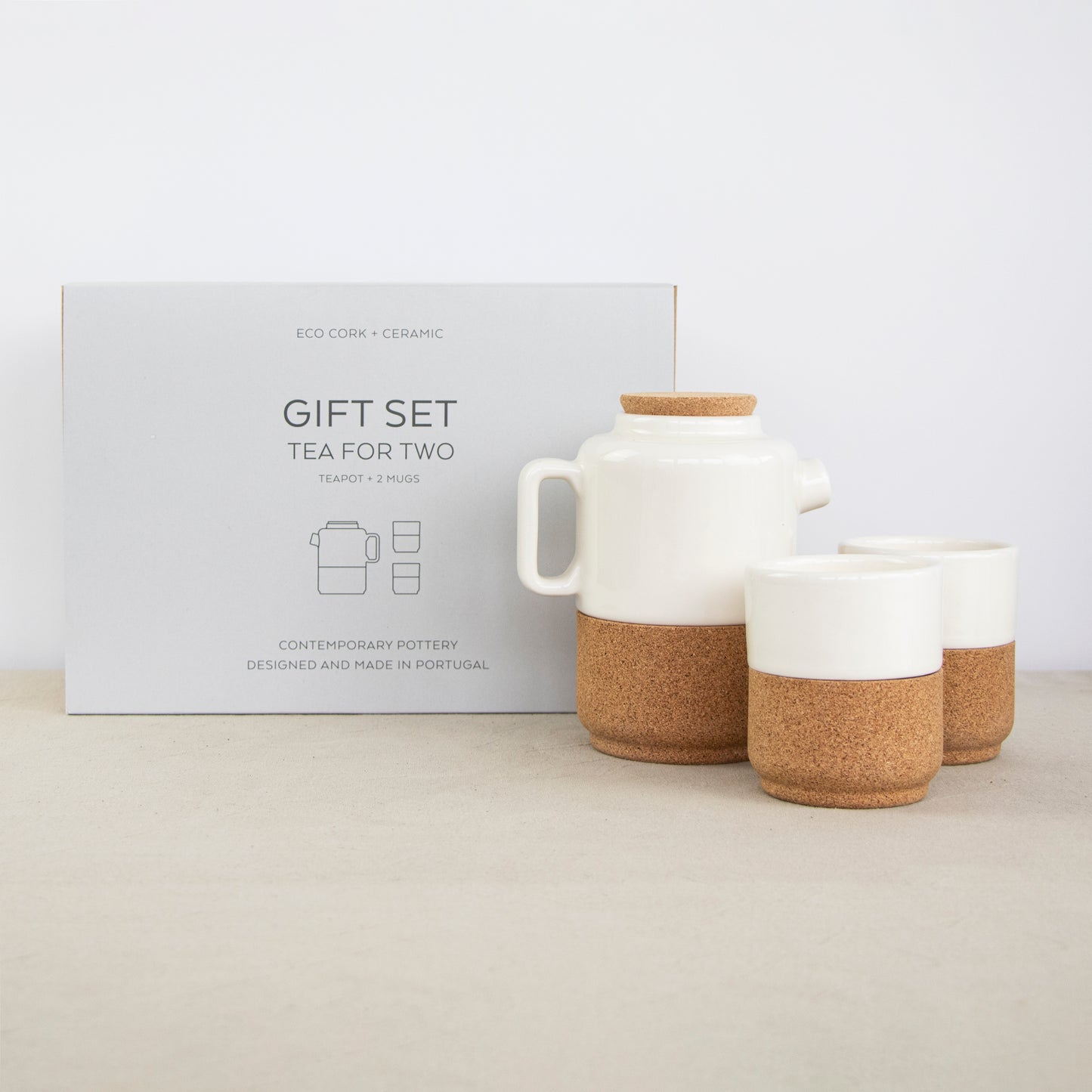 Tea For Two Gift Set | Cream