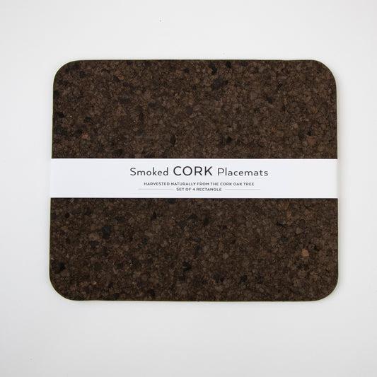 Smoked Cork Placemats | Rectangle