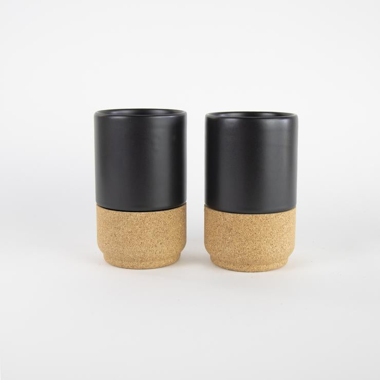 Eco Coffee Mug Gift Set | Large Matt Black