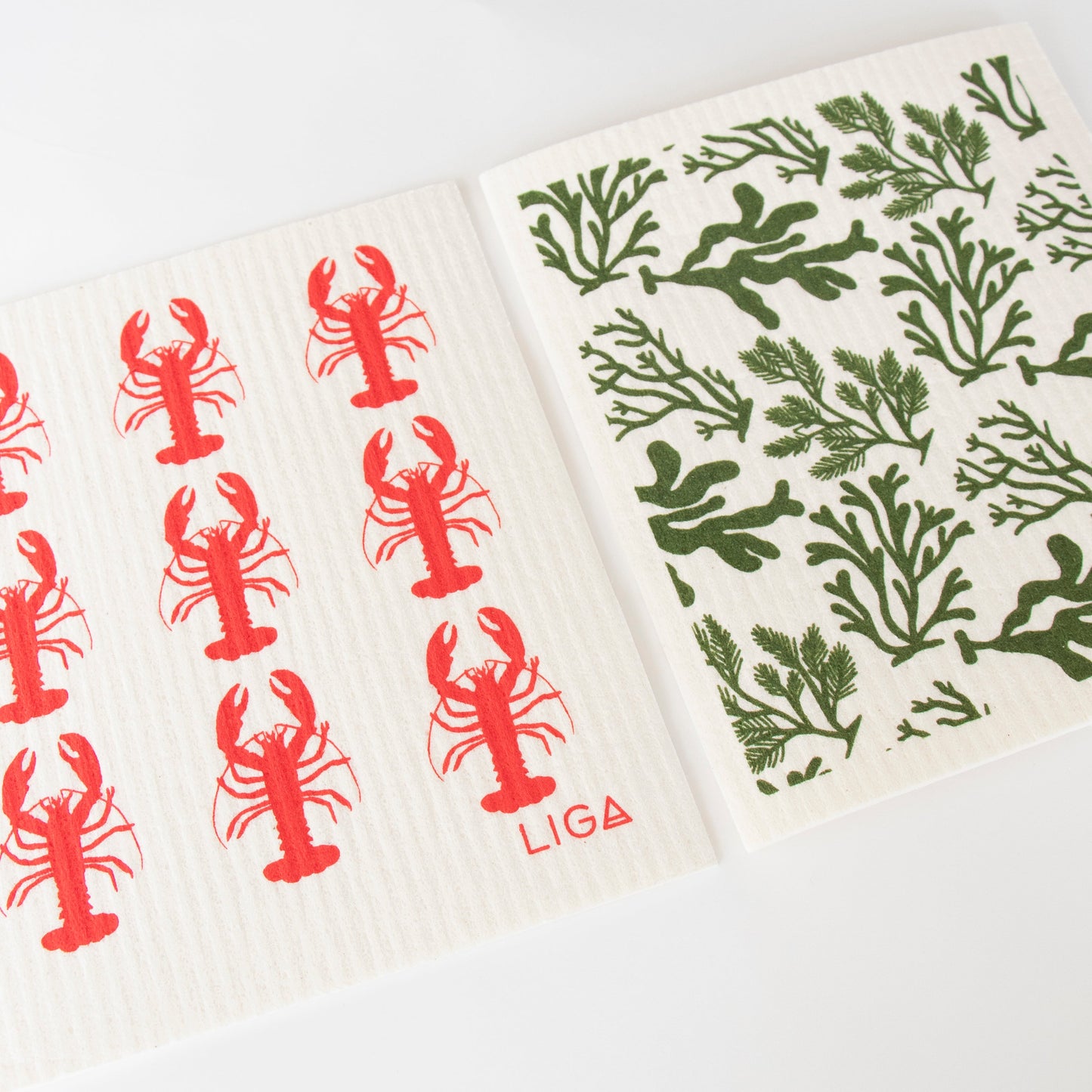 Eco Dishcloths | Red Lobster & Seaweed