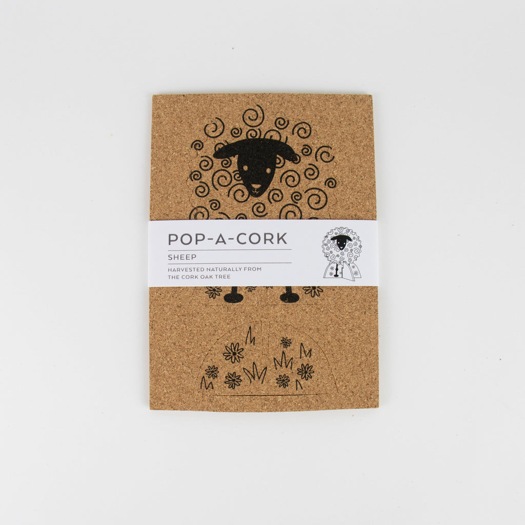 Organic Cork Decoration Pop-A-Cork | Sheep