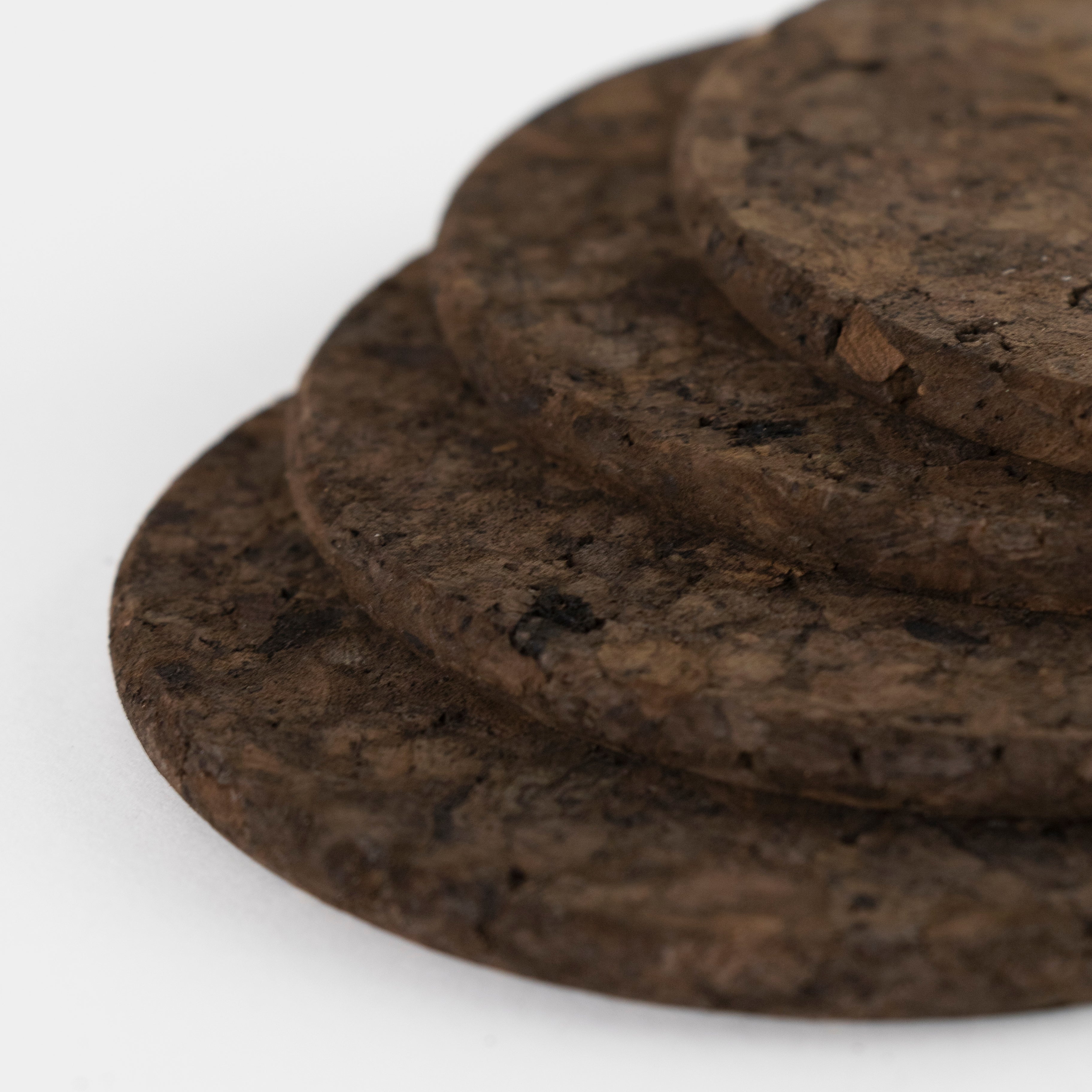 Smoked Cork Coasters | Round