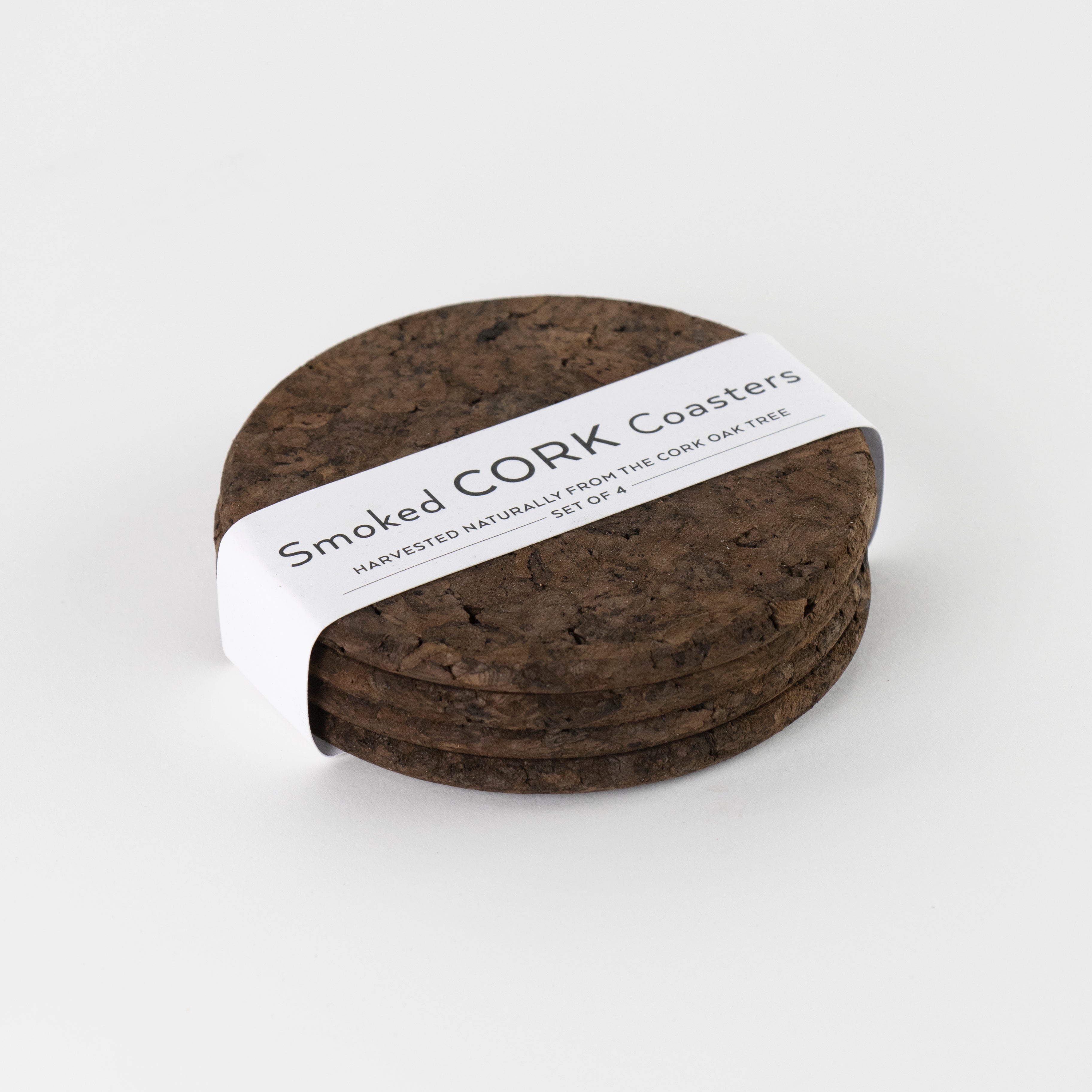 Smoked Cork Coasters | Round
