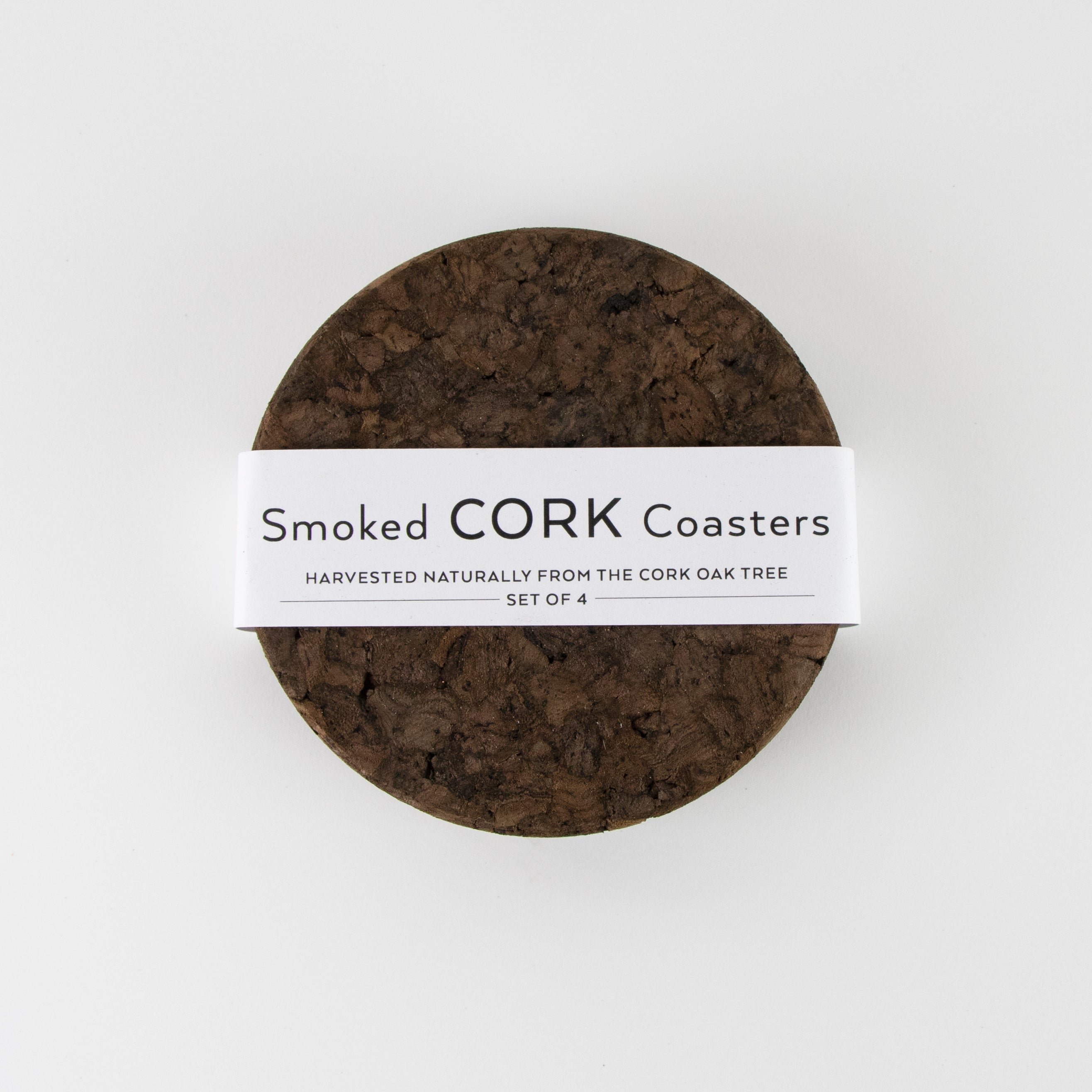 Smoked Cork Coasters | Round