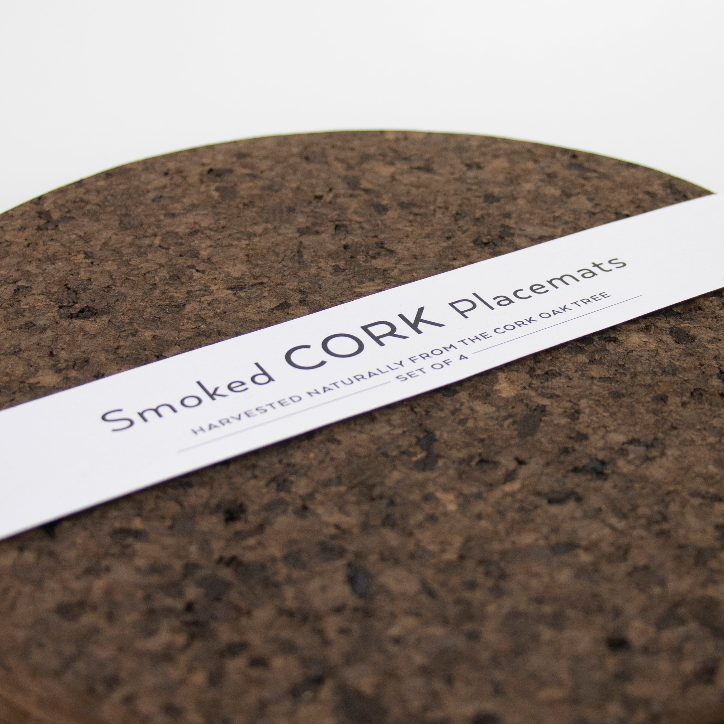 Smoked Cork Placemats | Round