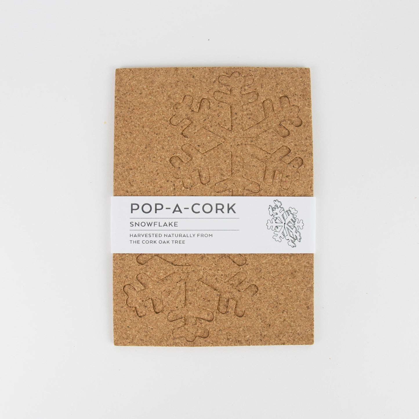 Organic Cork Decoration Pop-A-Cork | Snowflake